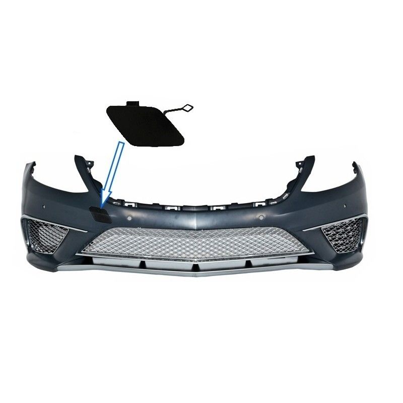 Tow Hook Cover Front Bumper suitable for MERCEDES S-Class W222 (2013-06.2017) S63 S65 Design, MERCEDES