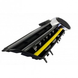 Central Grille suitable for VW Golf 7 VII (2012-2017) R400 Design Yellow Insertions, VOLKSWAGEN