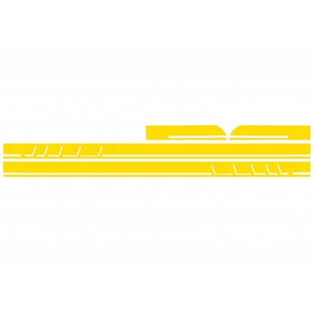 Side Decals Sticker Vinyl Matte Yellow Mercedes Benz CLA W117 C117 X117 (2013-2016) A Class W176 (2012-up) 45 AMG Design Edition