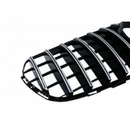 Front Central Grille suitable for Mercedes GLC X253 C253 (2015-2018) GT R Panamericana Look Chrome, MERCEDES