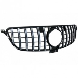 Front Grille suitable for Mercedes GLE Coupe C292 GLE W166 SUV (2015-2018) GT-R Panamericana Design Chrome, MERCEDES
