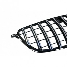 Front Grille suitable for Mercedes GLE Coupe C292 GLE W166 SUV (2015-2018) GT-R Panamericana Design Chrome, MERCEDES