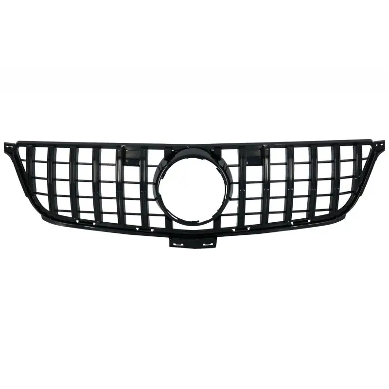 Front Grille suitable for Mercedes GLE Coupe C292 (2015-2018) GLE W166 SUV  (2015-2018) GT-R Panamericana Design Piano Black 