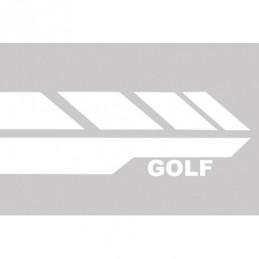 Side Decals Sticker Vinyl White suitable for VW Golf 5 6 7 V VI VII (2003-up), VOLKSWAGEN