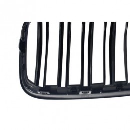 Central Kidney Grilles suitable for BMW X3 F25 (2011-2014) Double Stripe M Design Piano Black, X3 F25