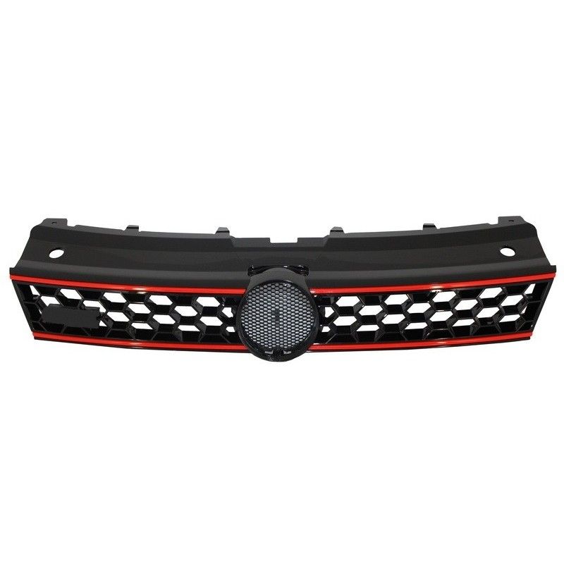 Front Grille Central Sport Grille suitable for VW Polo 6R (2009-2014) GTI Design, VOLKSWAGEN