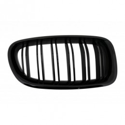 Central Grilles Kidney Grilles suitable for BMW F10 5 Series (2010-up) Double Stripe M Design Piano Black, Serie 5 F10/ F11