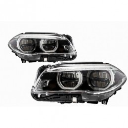 Suitable for BMW 5 Series F10 F11 LCI (2014-2017) Full LED Angel Eyes Headlights, Eclairage Bmw