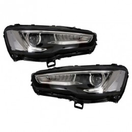 tuning Headlights LED DRL suitable for MITSUBISHI Lancer (2007-2017) Dual Projector Dynamic