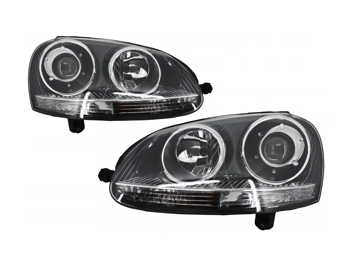 Tuning Xenon Look Headlights suitable for VW Golf 5 V Mk5 (2003-2007) Jetta  (2005-2010) GTI R32 Chrome Edition KITT