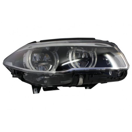 Headlights Full LED suitable for BMW 5 Series F10/F11 (2011-2013) Angel Eyes, Eclairage Bmw