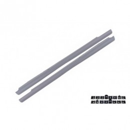 Side Skirts suitable for MERCEDES S-Class W221 (2005-2011) S65 Design Short Version, SSMBW221AMGS, KITT Neotuning.com