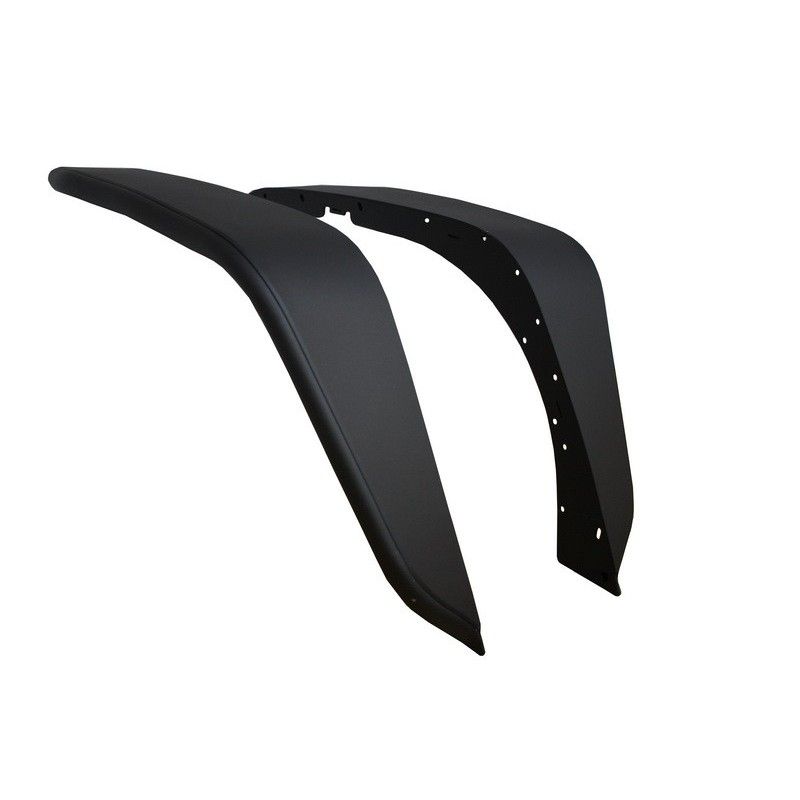 Front Crusher Tube Flat Steel Fender Flares suitable for JEEP Wrangler / Rubicon JK (2007-2017), Jeep