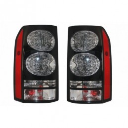 LED Taillights suitable for Land Rover Discovery III 3 & IV 4 (2004-2009) (2009-2016) Black Conversion to Facelift Look, Eclaira