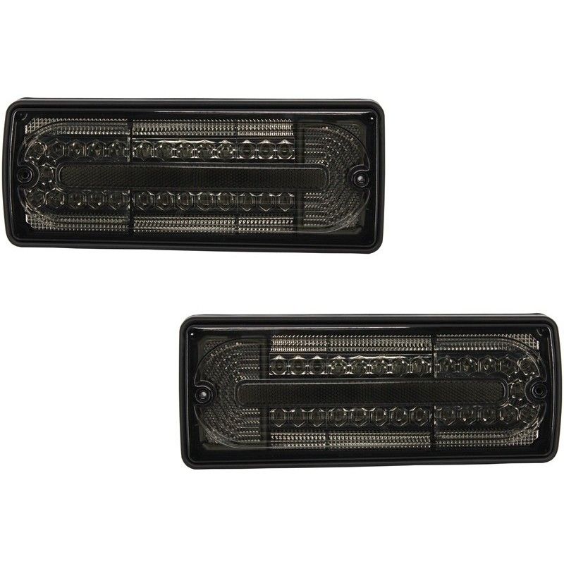 Full LED Taillights suitable for Mercedes G-class W463 (1989-2015) Smoked, Eclairage Mercedes