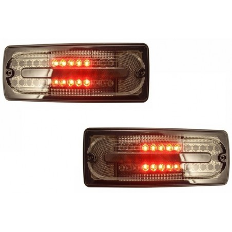 Full LED Taillights suitable for Mercedes G-class W463 (1989-2015) Smoked, Eclairage Mercedes