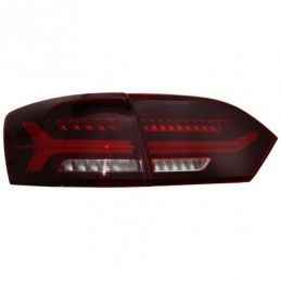 Taillights LED suitable for VW Jetta Mk6 VI (2012-2014) Dynamic Flowing Turn Signals Red Smoke, Eclairage Volkswagen