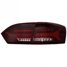 Taillights LED suitable for VW Jetta Mk6 VI (2012-2014) Dynamic Flowing Turn Signals Red Smoke, Eclairage Volkswagen