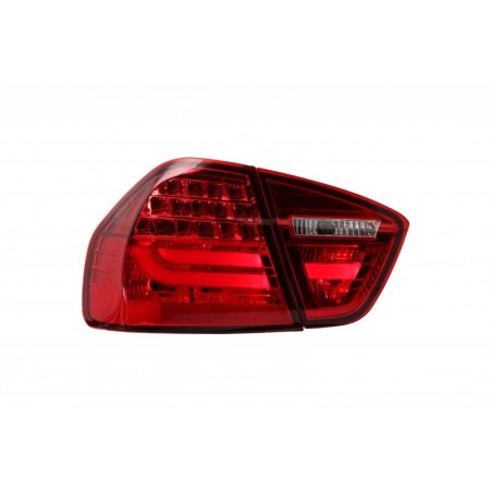 LED Taillights suitable for BMW 3 Series E90 (2005-2008) LED Light Bar LCI Design Red/Smoke, Eclairage Bmw