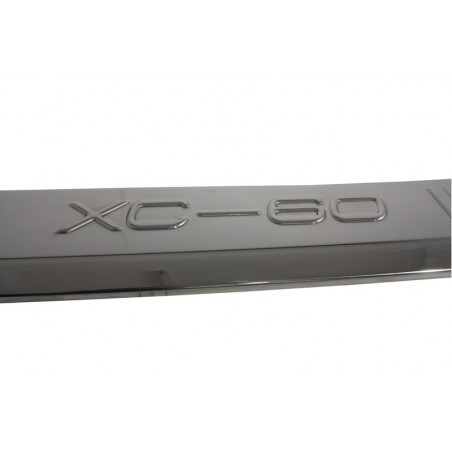 Rear Bumper Protector Sill Plate Foot Plate Aluminum Cover suitable for VOLVO XC60 (2009-2012) R-Design, VOLVO