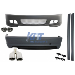 Complete Body Kit suitable for BMW E46 98-05 3 Series Coupe/Cabrio M-Technik Design With Exhaust Muffler M-Power, Nouveaux produ