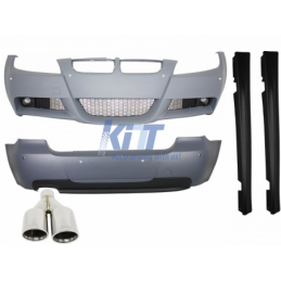 Body Kit suitable for BMW 3 Series Touring E91 (2005-2008) M-Technik Design With Exhaust Muffler M-Power, Nouveaux produits kitt