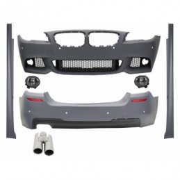 Complete Body Kit suitable for BMW F10 5 Series (2011-up) M-Technik Design with Exhaust Muffler Tips ACS Look, Nouveaux produits