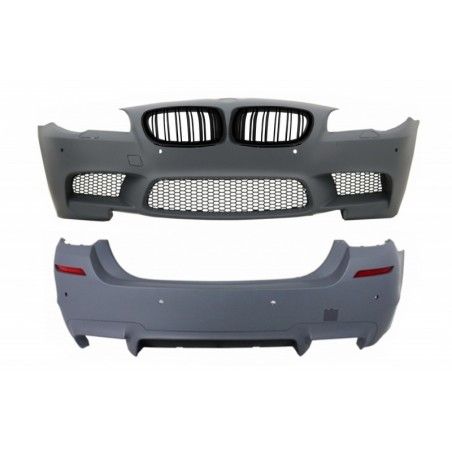 Body Kit with PDC Central Grille Piano Black suitable for BMW F10 5 Series 2011+ LCI&NonLCI M5 Design, Nouveaux produits kitt