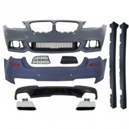 Complete Body Kit suitable for BMW 5 Series F10 (2010-2017) M-Technik 550i Design Brilliant Black Edition, Nouveaux produits kit