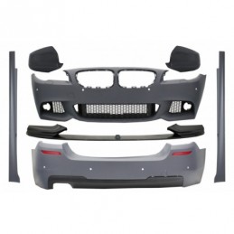 Complete Body Kit with Spoiler Lip and Mirror Covers Rear Carbon suitable for BMW 5 Series F10 Non LCI (2011-2014) M Design, Nou