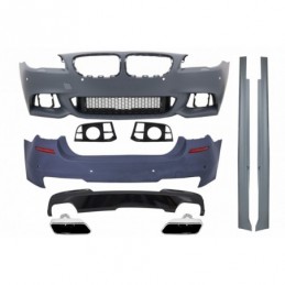 Complete Body Kit suitable for BMW F10 5 Series (2014-up) Facelift LCI M-Technik 550i Design Brilliant Black Edition, Nouveaux p