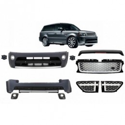 Body Kit suitable for Land Range Rover Sport L320 Facelift (2009-2013) Autobiography Design Black Silver Grille Edition, Nouveau