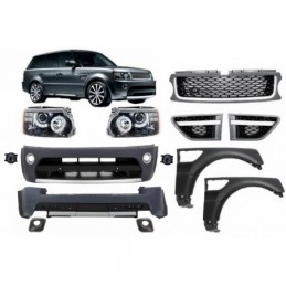 Complete Body Kit suitable for Range ROVER Sport Facelift 2005-2013 L320 Autobiography Design Platinum Black Edition, Nouveaux p