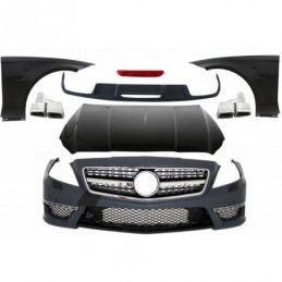 Complete Body Kit with Exhaust Muffler Tips suitable for Mercedes CLS W218 C218 Sedan (2011-up) CLS63 Design, Nouveaux produits 