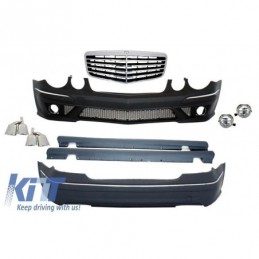 Body Kit + Central Grille suitable for MERCEDES-Benz E-Class W211 2002-2009 E63 A-Design, Nouveaux produits kitt