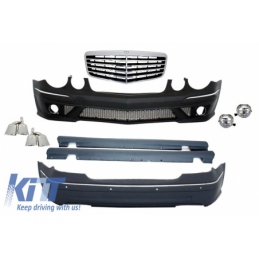 Body Kit + Central Grille suitable for MERCEDES-Benz E-Class W211 2002-2009 E63 A-Design, Nouveaux produits kitt