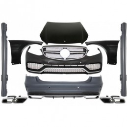 Body Kit suitable for Mercedes W212 E-Class Facelift (2013-up) E63 Design with Exhaust Muffler Tips, Nouveaux produits kitt