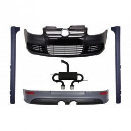 Body Kit suitable for VW Golf 5 V R32 Piano Glossy Black Grill (2003-2007) With Complete Exhaust System, Nouveaux produits kitt