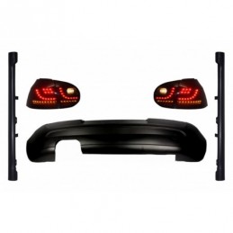 Rear Bumper Extension with LED Taillights Smoke and Side Skirts suitable for VW Golf 5 V (2003-2007) GTI Edition 30 Design, Nouv