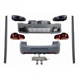 Complete Body Kit suitable for VW Golf VI 6 MK6 (2008-2013) R20 Design with Exhaust System, Nouveaux produits kitt