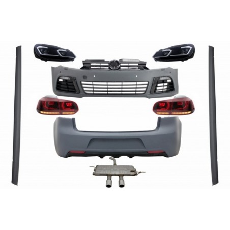 Complete Body Kit suitable for VW Golf VI 6 MK6 (2008-2013) R20 Design Exhaust System, Nouveaux produits kitt