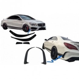 Bumper Splitters Fins Aero Side Vent Canards suitable for Mercedes CLA W117 C117 X117 (2013-2016) CLA45 Design, Nouveaux produit