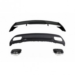 Roof Spoiler suitable for Mercedes W176 A-Class (2012-up) with Rear Diffuser and Exhaust Tips Sport Look, Nouveaux produits kitt