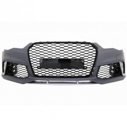Front Bumper with Full LED Headlights Sequential Dynamic Turning Lights suitable for AUDI A6 C7 4G (2011-2018) RS6 Matrix Design