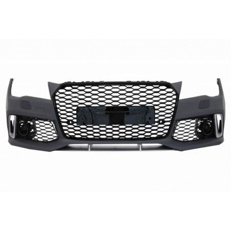 Front Bumper with Diffuser & Exhaust Tips and LED Taillights suitable for Audi A7 4G Pre-Facelift (2010-2014) RS7 Design, Nouvea