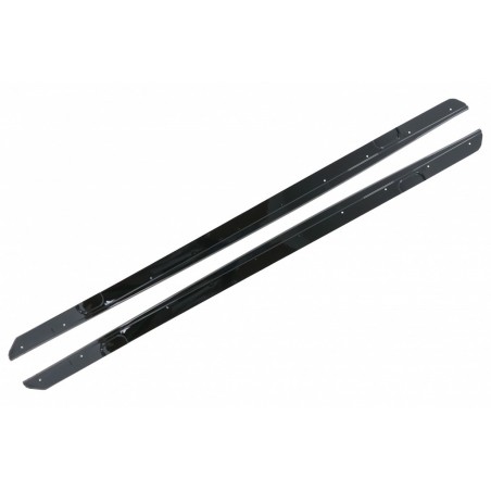 Side Skirts Add-on Lip Extensions suitable for BMW 2 Series F22 F23 Coupe/Convertible (2014-Up) M-Performance Look Piano Black, 