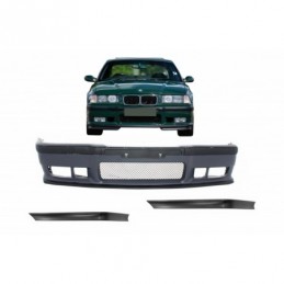 Front Bumper suitable for BMW 3 Series E36 (1992-1998) with Spoiler Splitters Flaps M3 Design, Nouveaux produits kitt