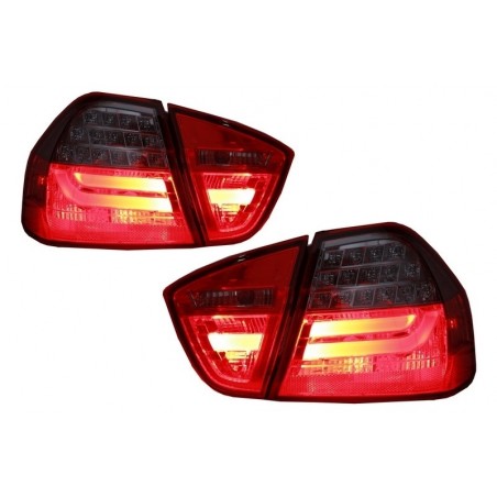 Rear Bumper M3 Design without PDC LED Taillights Red/Smoke suitable for BMW 3 Series E90 2005-2008, Nouveaux produits kitt