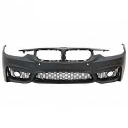 Front Bumper with Kidney Grilles Double Stripes suitable for BMW 3 Series F30 F31 Non LCI & LCI (2011-2018) M3 Sport EVO Design,