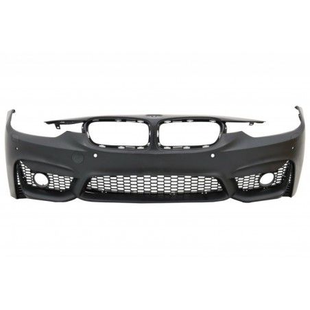 Front Bumper with Side Skirts suitable for BMW 3 Series F30 F31 Non LCI & LCI (2011-2018) M3 Sport EVO Design for Fog Lights, No